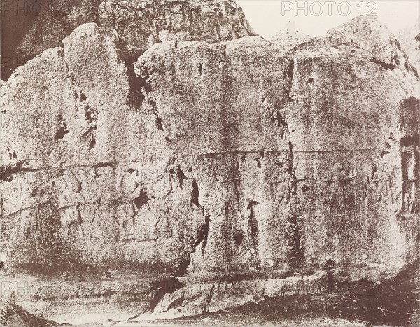 Cappadoce. Pterium-, Boghaz-Keuï). Iasili-Kaïa. - Bas-reliefs de la grande enceinte; Jules Delbet, French, active 1860s