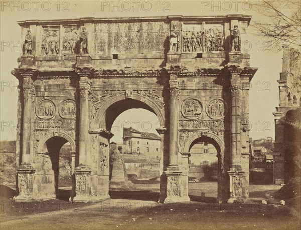 Arch of Constantine, Rome; Mrs. Jane St. John, British, 1803 - 1882, Rome, Italy; 1856 - 1859; Albumen silver print
