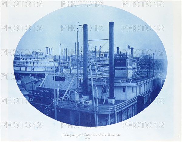 Boatyard of Kahlke Bros., Rock Island, Illinois; Henry P. Bosse, American, 1844 - 1903, Rock Island, Illinois, United States