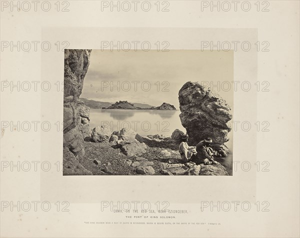 Graia, on the Red Sea, near Eziongeber; Francis Frith, English, 1822 - 1898, Sinai Peninsula, Egypt; about 1865; Albumen silver