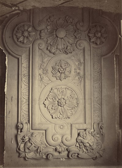 Bas-relief de la partie supérieure de la voute. Vestibule octogone; Louis-Émile Durandelle, French, 1839 - 1917, Paris, France