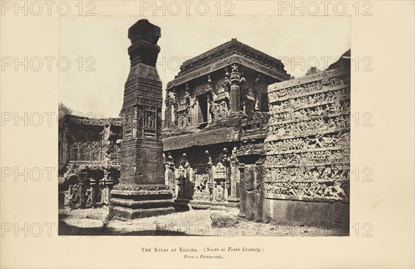 The Kylas at Ellora; Unknown maker; London, England; 1869; Albumen silver print