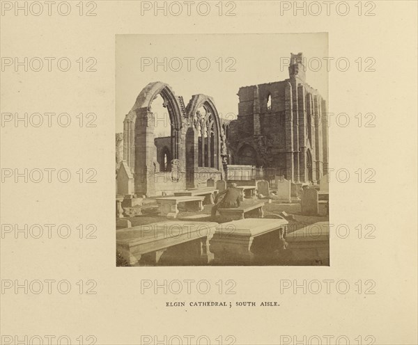 Elgin Cathedral; South Aisle; George Washington Wilson, Scottish, 1823 - 1893, London, England; 1862; Albumen silver print