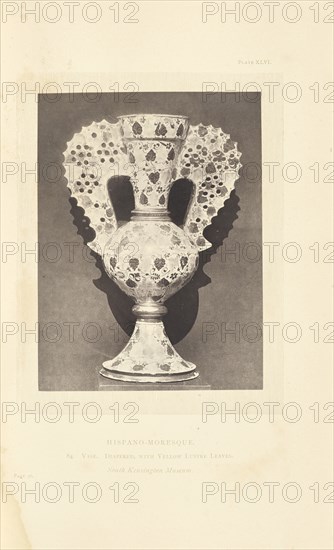 Vase; William Chaffers, British, active 1870s, London, England; 1872; Woodburytype; 12.9 × 9.7 cm, 5 1,16 × 3 13,16 in