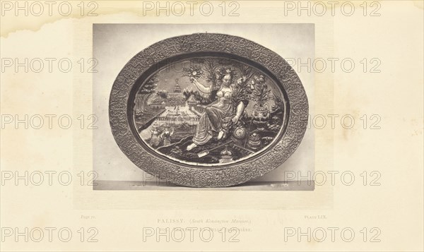 Decorative plate; William Chaffers, British, active 1870s, London, England; 1872; Woodburytype; 9.5 × 12.6 cm
