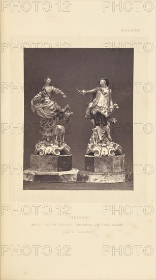 Pair of figures; William Chaffers, English, 1811 - 1892, London, England, Europe; 1871; Woodburytype; 11.8 x 9.2 cm