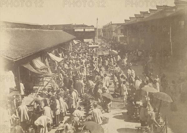 Canton; Unknown maker; Canton, Canton, China; 1890 - 1900; Albumen silver print