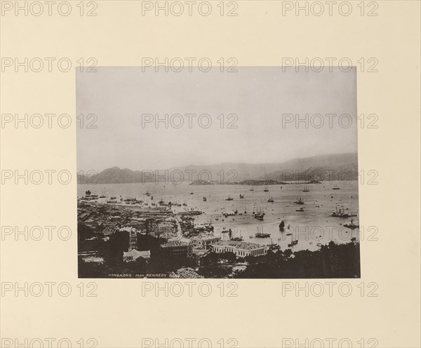 Hongkong from Kennedy Road; Unknown maker; Hong Kong, China; 1870s - 1880s; Albumen silver print