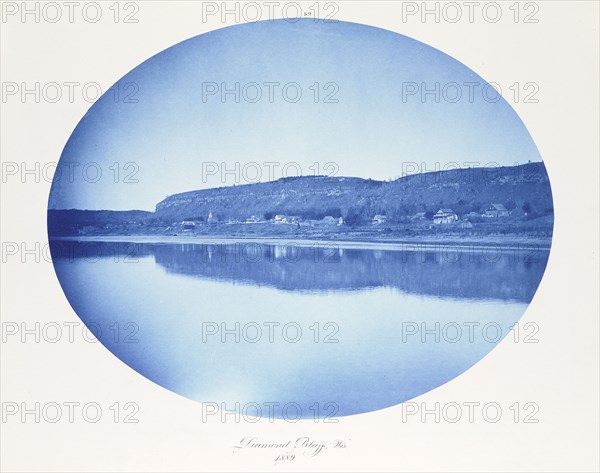 Diamond Bluff, Wisconsin; Henry P. Bosse, American, 1844 - 1903, Wisconsin, United States; 1889; Cyanotype; 26.4 x 33.3 cm