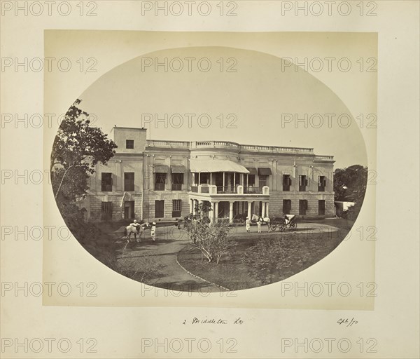 2 Middleton Street; Calcutta, West Bengal, India, Asia; April 1870; Albumen silver print