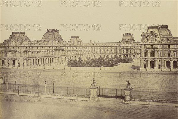 Louvre, No. 11, Édouard Baldus, French, born Germany, 1813 - 1889, Paris, France; 1860s; Albumen silver print