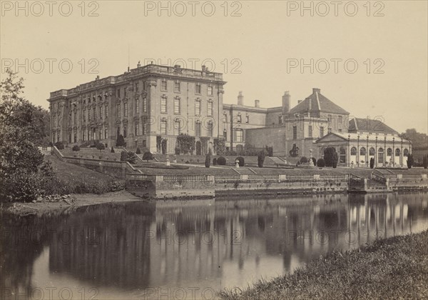 Stoneleigh Abbey, from the riverside; Francis Bedford, English, 1815,1816 - 1894, Chester, England; about 1860 - 1870; Albumen