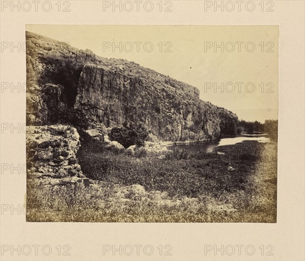 Khan Minyeh - The Reputed Site of Ancient Capernaum; Francis Bedford, English, 1815,1816 - 1894, London, England; April 15-21