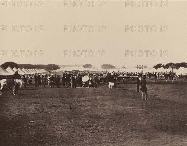 H.E. The Viceroy's Camp; Bourne & Shepherd, English, founded 1863, London, England; 1877; Woodburytype; 14.8 x 18.1 cm