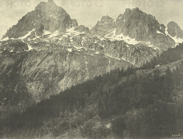 Les Aiguilles Rouges; Aimé Civiale, Italian, 1821 - 1893, Print by Jean-Dominique Gustave Arosa French, active 1860s - 1880s