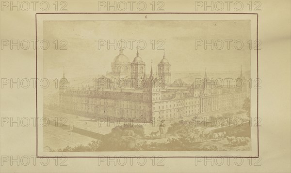 General View of San Lorenzo del Escorial; Nikolaas Henneman, British, 1813 - 1893, London, England; 1847; Salted paper print