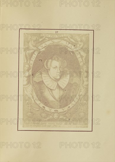 Portrait of Mary Queen of Scots; Nikolaas Henneman, British, 1813 - 1893, London, England; 1847; Salted paper print