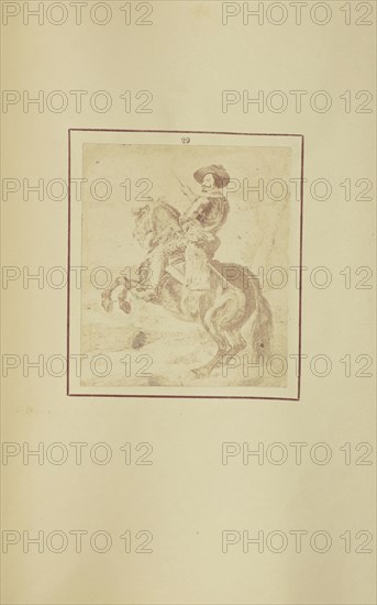 Portrait of the Count-Duke of Olivarez; Nikolaas Henneman, British, 1813 - 1893, London, England; 1847; Salted paper print