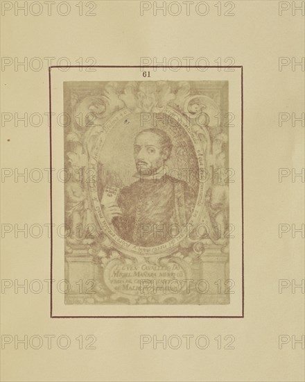 Portrait of Don Miguel Mañara; Nikolaas Henneman, British, 1813 - 1893, London, England; 1847; Salted paper print; 7.3 × 5.3 cm