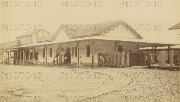 Vera-Cruz, Station du Chemin de fer; Veracruz, Mexico; 1860s - 1880s; Albumen silver print