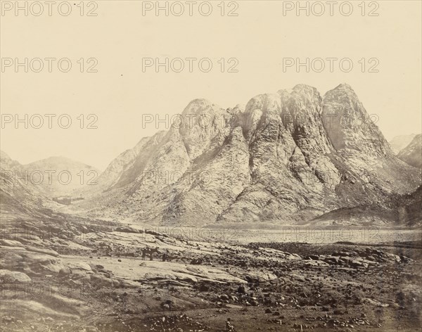 Mount Horeb, Sinai; Francis Frith, English, 1822 - 1898, Sinai; 1858; Albumen silver print