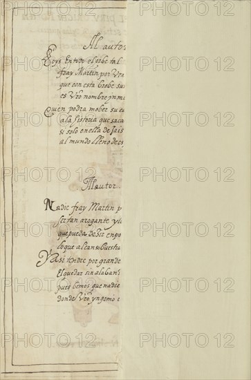 Half Sheet, Blank, Page; La Plata, Bolivia; completed in 1616; Leaf: 28.9 x 20 cm, 11 3,8 x 7 7,8 in