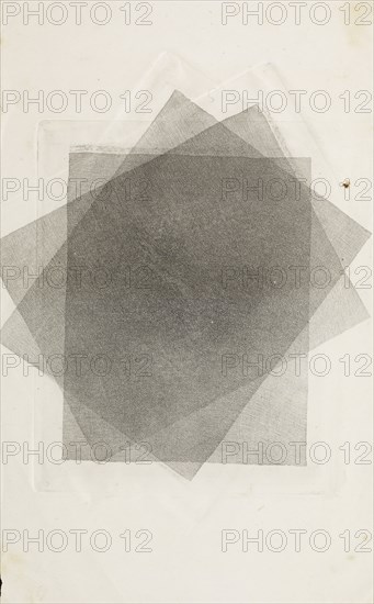 Three Sheets of Gauze, Crossed Obliquely; William Henry Fox Talbot, English, 1800 - 1877, about 1852 - 1857; Photographic