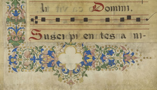 Decorative Border; Francesco di Antonio del Chierico, Italian, 1433 - 1484, Florence, Italy; third quarter of 15th century