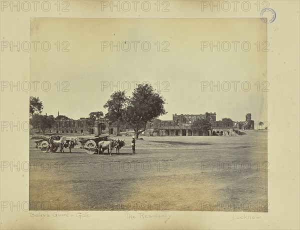 Lucknow; Bailey sic Guard, Residency etc., General View; Samuel Bourne, English, 1834 - 1912, Lucknow, India, Asia; 1865 - 1866