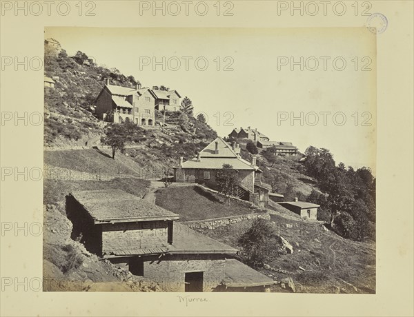 Murree; Houses on the Kashmir Road; Samuel Bourne, English, 1834 - 1912, Murree, Kashmir, Pakistan, Asia; 1864; Albumen silver
