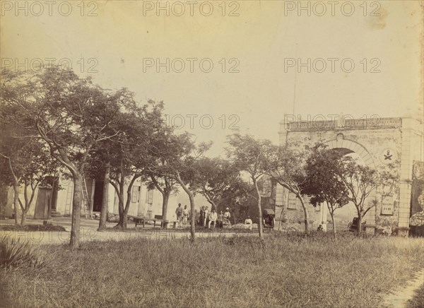 The Barrier Gate, Macao; Attributed to John Thomson, Scottish, 1837 - 1921, Macao, China; 1870s - 1890s; Albumen silver print