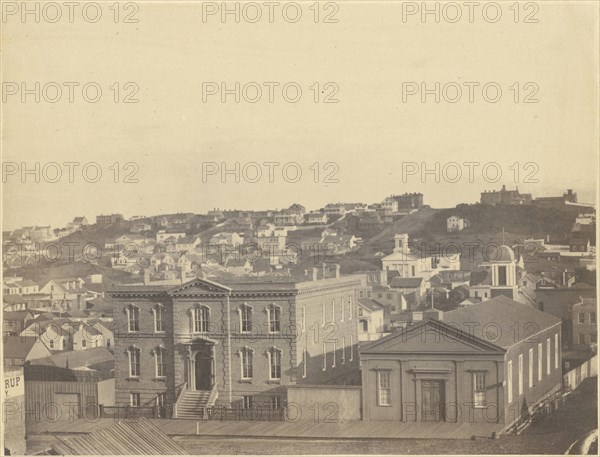 View from Kearny Street - in the Foreground the Orphans' Asylum; G. R. Fardon, British, 1807 - 1886, United States; about 1856