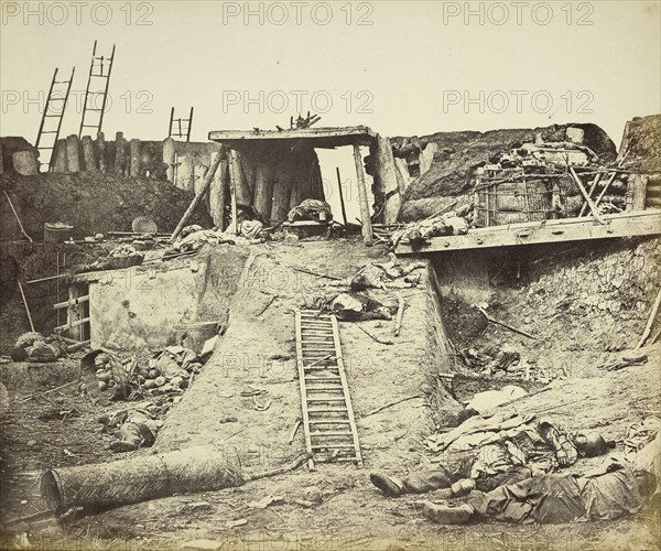 Interior of the Angle of North Fort; Felice Beato, 1832 - 1909, Henry Hering, 1814 - 1893