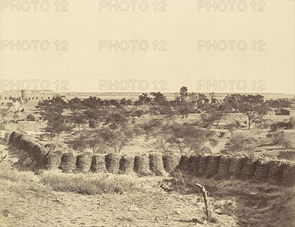 Mount Picquet, with in the Distance Metcalfe's House and Stables; Felice Beato, 1832 - 1909, Delhi, India