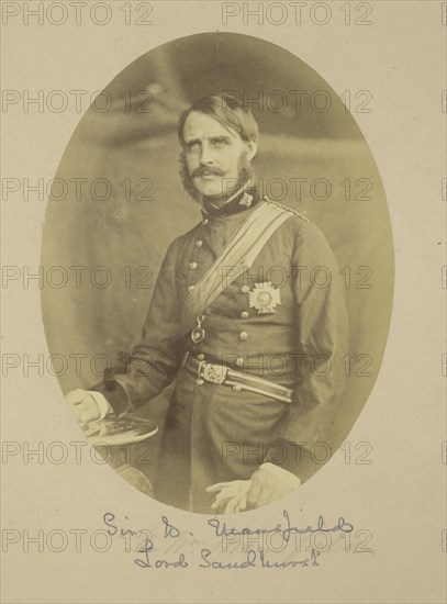 Portrait of Sir Major-General William Rose Mansfield, 1st Baron Sandhurst; Felice Beato, 1832 - 1909