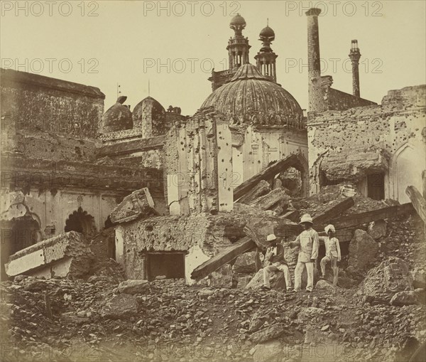 The Mine in the Chattar Manzil Exploded by the Enemy at the First Attack of General Henry Havelock; Felice Beato