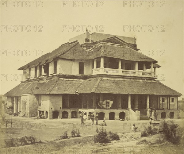 Major Banks' House; Felice Beato, 1832 - 1909, Lucknow, Uttar Pradesh, India; 1858; Albumen silver print