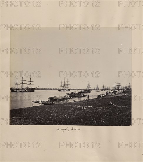 Hooghly River; John Edward Saché, Prussian or British, born Prussia, 1824 - 1882, India; about 1881; Albumen silver print