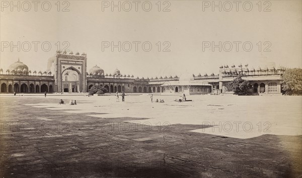Futtehpore Sikri, 1, Samuel Bourne, English, 1834 - 1912, Fatehpur Sikri, India; 1866; Albumen silver print