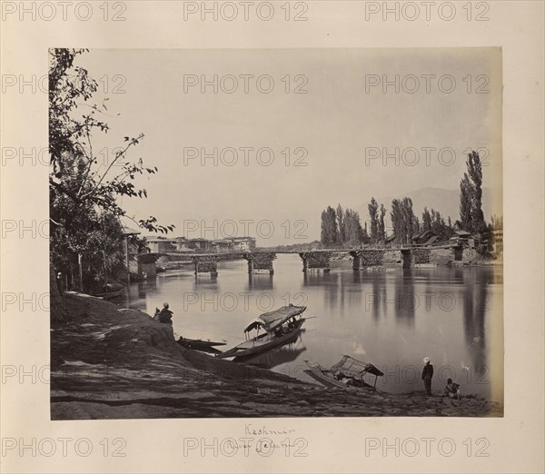 Kashmir, River Jelum; Samuel Bourne, English, 1834 - 1912, Kashmir, India; 1864; Albumen silver print