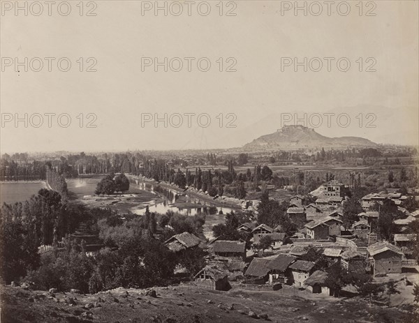 Tukht-i-Suliman, Kashmir; Samuel Bourne, English, 1834 - 1912, Kashmir, India; 1864; Albumen silver print