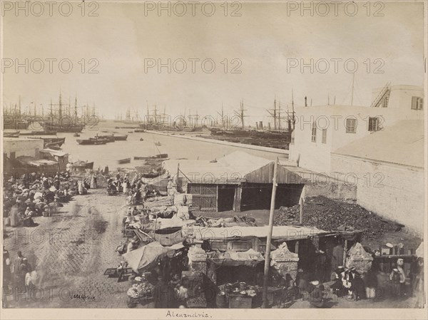 Alexandria; F. Meissner, French, active 1860s - 1870s, Alexandria, Egypt; about 1881; Albumen silver print