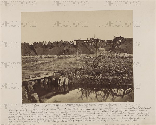 Exterior of the North Fort, Showing the English Entrance; Felice Beato, 1832 - 1909, Tianjin, China