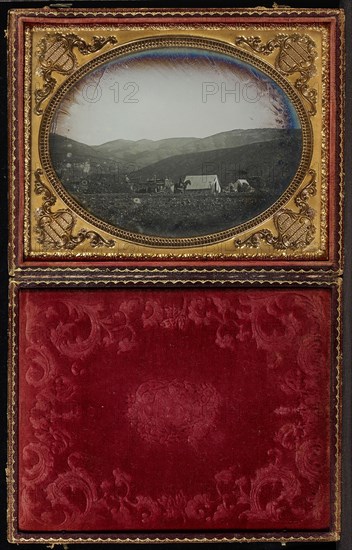 Engineering Camp, Copiapó, Chile; American, Attributed to Carleton Watkins, American, 1829 - 1916, Copiapo, Chile; about 1852