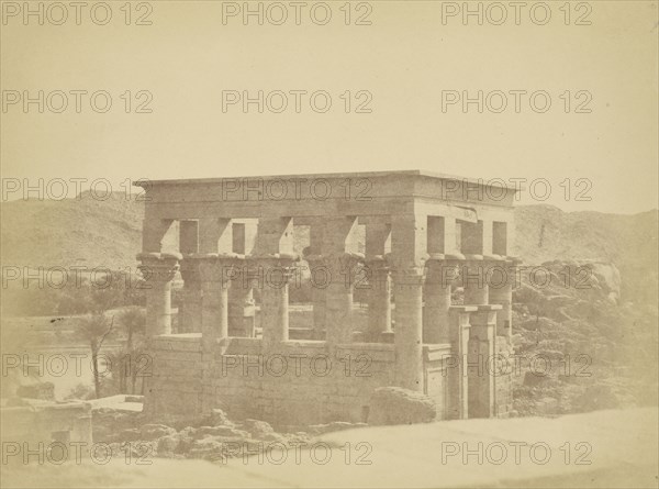 Kiosk of Trajan, Philae; Théodule Devéria, French, 1831 - 1871, France; 1859; Albumen silver print