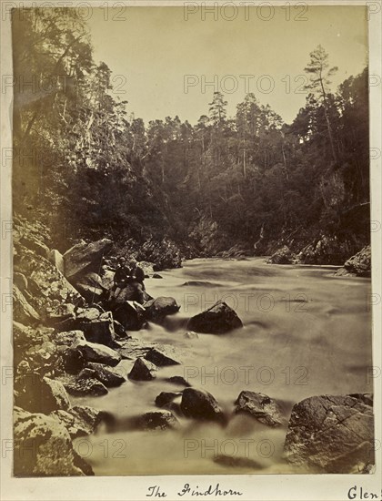 The Findhorn. Glenferness; Ronald Ruthven Leslie-Melville, Scottish,1835 - 1906, Scotland; 1860s; Albumen silver print