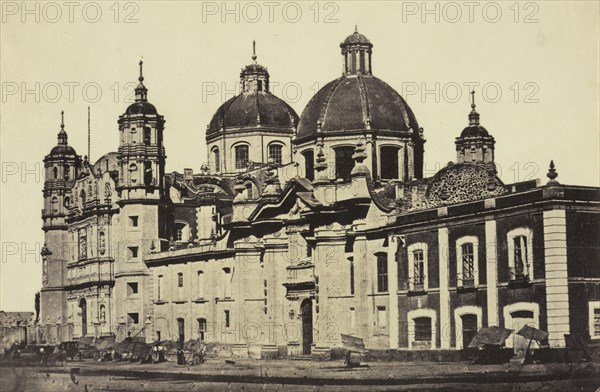 Catedral de Guadalupe, Views of Mexico City and environs, Charnay, Désiré, 1828-1915, Albumen, 1858, Title from caption written