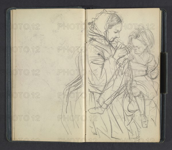 Sketchbook of Adolph Menzel, Menzel, Adolph, 1815-1905, pencil on paper, 1863, German painter