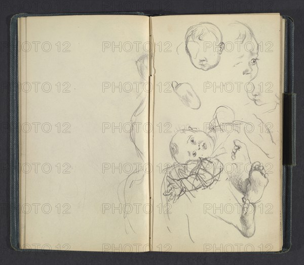 Sketchbook of Adolph Menzel, Menzel, Adolph, 1815-1905, pencil on paper, 1863, German painter