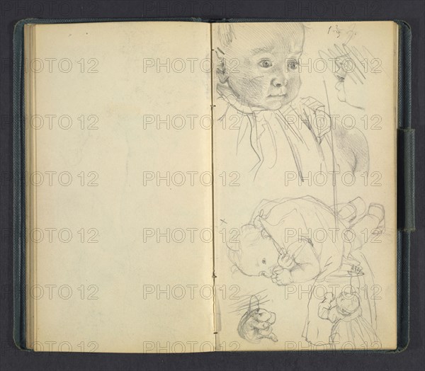 Sketchbook of Adolph Menzel, Menzel, Adolph, 1815-1905, pencil on paper, 1863, German painter